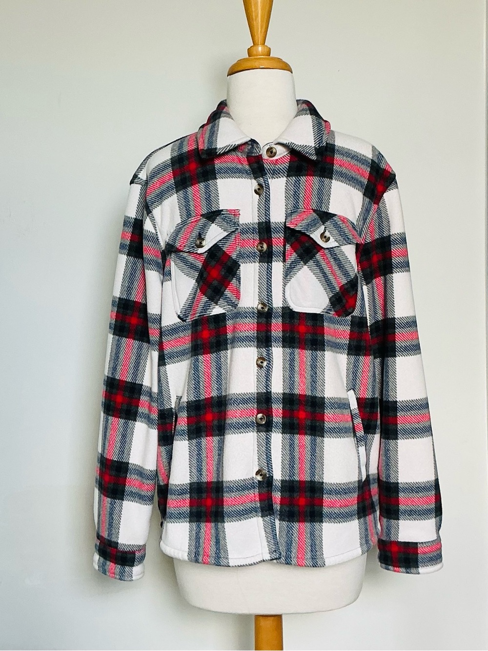 SAG Collective Plaid Sherpa Shacket size M/M- So COZY !